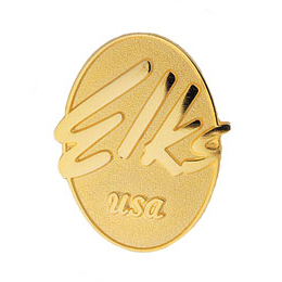 Oval Elks Pin