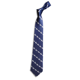 Elks Script Navy Tie