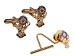 Cuff Link and Tie Tac Set