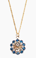 Blue Rhinestone Necklace