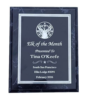 Elks Customizable Award